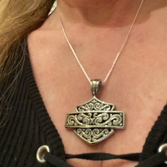 Silver HD Pendant Necklace - Picture 3 of 13